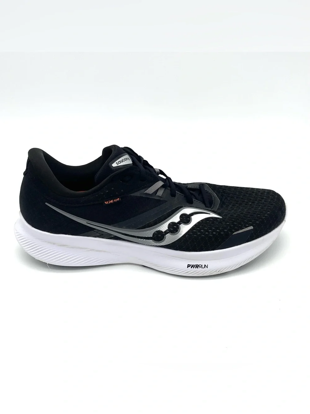 Saucony Ride 16 Shoes Mens Size 12 Black White Running Sneakers S20830-05